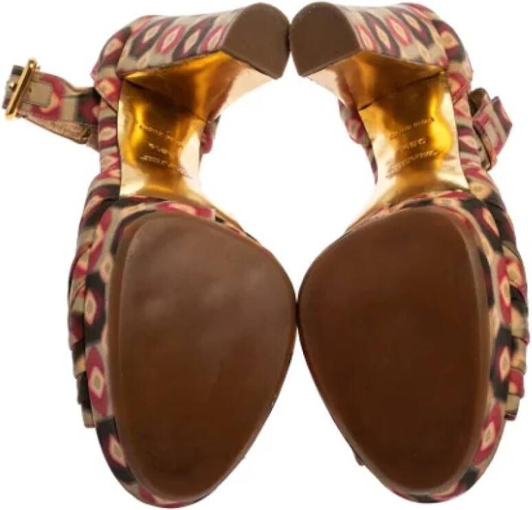 Miu Pre-owned Fabric sandals Multicolor Dames