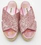 Miu Pre-owned Fabric sandals Pink Dames - Thumbnail 4