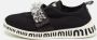 Miu Pre-owned Fabric sneakers Black Dames - Thumbnail 2