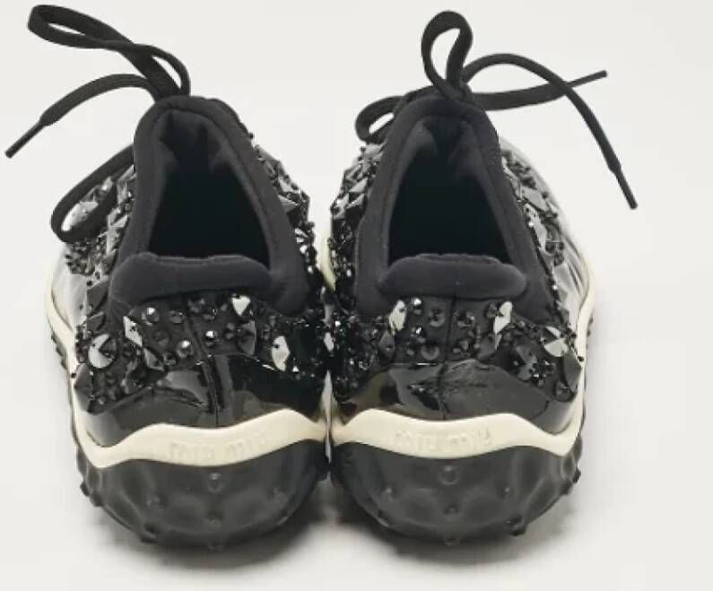 Miu Pre-owned Fabric sneakers Black Dames