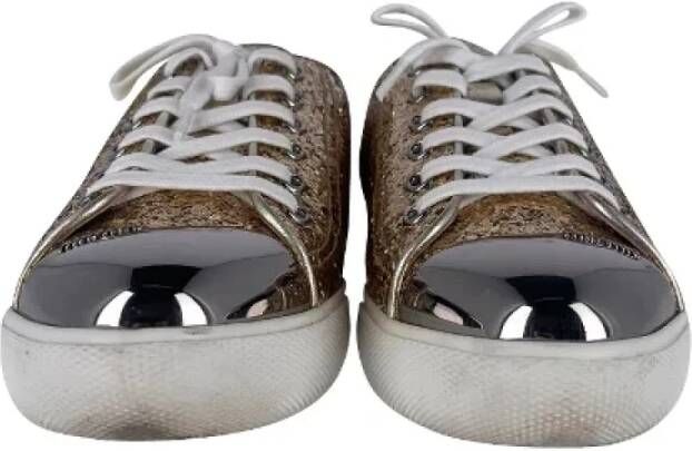 Miu Pre-owned Fabric sneakers Gray Dames