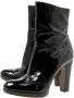 Miu Pre-owned Leather boots Black Dames - Thumbnail 3