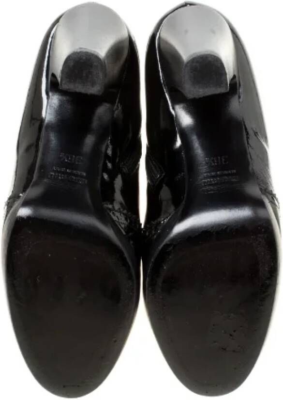 Miu Pre-owned Leather boots Black Dames