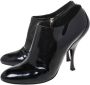 Miu Pre-owned Leather boots Black Dames - Thumbnail 3