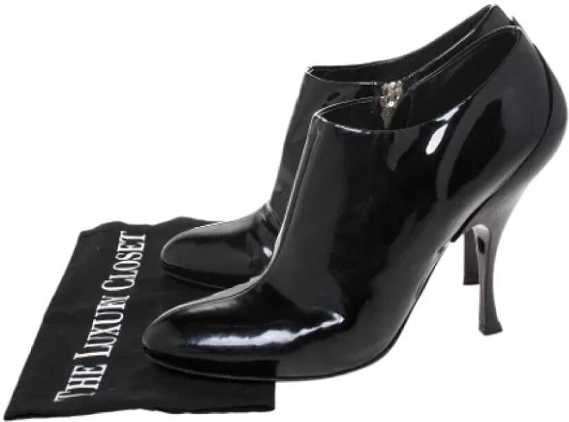 Miu Pre-owned Leather boots Black Dames