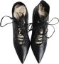 Miu Pre-owned Leather boots Black Dames - Thumbnail 7