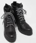 Miu Pre-owned Leather boots Black Dames - Thumbnail 4