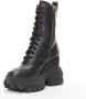 Miu Pre-owned Leather boots Black Dames - Thumbnail 4