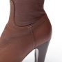 Miu Pre-owned Leather boots Brown Dames - Thumbnail 7