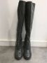 Miu Pre-owned Leather boots Gray Dames - Thumbnail 3