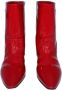 Miu Pre-owned Leather boots Red Dames - Thumbnail 3
