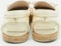 Miu Pre-owned Leather flats Beige Dames - Thumbnail 4