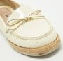 Miu Pre-owned Leather flats Beige Dames - Thumbnail 8