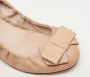 Miu Pre-owned Leather flats Beige Dames - Thumbnail 7