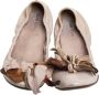 Miu Pre-owned Leather flats Beige Dames - Thumbnail 2