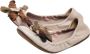 Miu Pre-owned Leather flats Beige Dames - Thumbnail 3