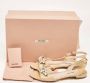 Miu Pre-owned Leather flats Beige Dames - Thumbnail 9