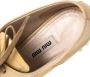 Miu Pre-owned Leather flats Beige Dames - Thumbnail 6