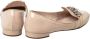 Miu Pre-owned Leather flats Beige Dames - Thumbnail 4
