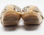 Miu Pre-owned Leather flats Beige Dames - Thumbnail 5