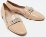 Miu Pre-owned Leather flats Beige Dames - Thumbnail 4