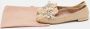 Miu Pre-owned Leather flats Beige Dames - Thumbnail 9