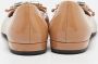 Miu Pre-owned Leather flats Beige Dames - Thumbnail 5