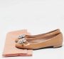 Miu Pre-owned Leather flats Beige Dames - Thumbnail 9