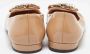 Miu Pre-owned Leather flats Beige Dames - Thumbnail 4