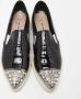 Miu Pre-owned Leather flats Black Dames - Thumbnail 3