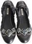 Miu Pre-owned Leather flats Black Dames - Thumbnail 6