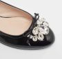 Miu Pre-owned Leather flats Black Dames - Thumbnail 7