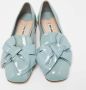 Miu Pre-owned Leather flats Blue Dames - Thumbnail 3