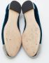 Miu Pre-owned Leather flats Blue Dames - Thumbnail 6