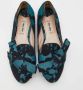 Miu Pre-owned Leather flats Blue Dames - Thumbnail 3