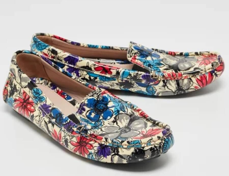 Miu Pre-owned Leather flats Multicolor Dames