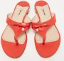 Miu Pre-owned Leather flats Red Dames - Thumbnail 3