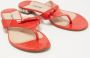 Miu Pre-owned Leather flats Red Dames - Thumbnail 4