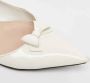 Miu Pre-owned Leather flats White Dames - Thumbnail 7