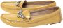 Miu Pre-owned Leather flats Yellow Dames - Thumbnail 3