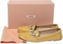 Miu Pre-owned Leather flats Yellow Dames - Thumbnail 7