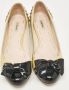 Miu Pre-owned Leather flats Yellow Dames - Thumbnail 3