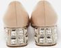 Miu Pre-owned Leather heels Beige Dames - Thumbnail 5