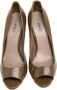 Miu Pre-owned Leather heels Beige Dames - Thumbnail 2