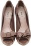 Miu Pre-owned Leather heels Beige Dames - Thumbnail 2