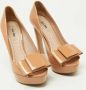 Miu Pre-owned Leather heels Beige Dames - Thumbnail 4