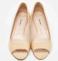 Miu Pre-owned Leather heels Beige Dames - Thumbnail 3