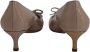 Miu Pre-owned Leather heels Beige Dames - Thumbnail 4