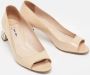 Miu Pre-owned Leather heels Beige Dames - Thumbnail 4