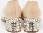 Miu Pre-owned Leather heels Beige Dames - Thumbnail 5